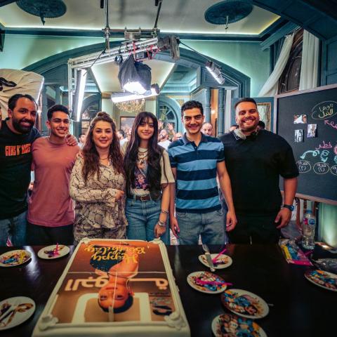 عيد ميلاد ياسمينا العبد بكواليس مسلسل ابن النصابة