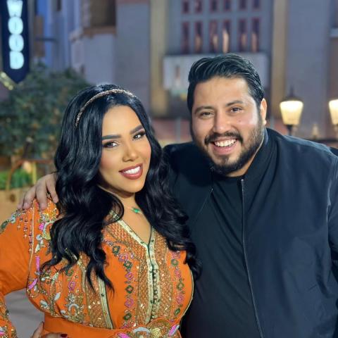 محمد كارتر و شيماء سيف - صورة من فيسبوك