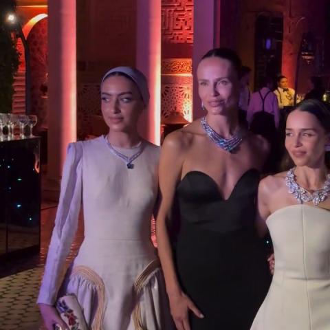 يارا النملة ونتاشا بولي وغيرهن بإطلالات لافتة في حفل شوميه