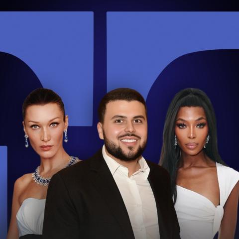 راني فواز وسط ناعومي كامبل و بيلا حديد - صورة معدلة