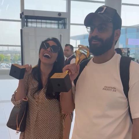 خالد صقر وإلهام علي