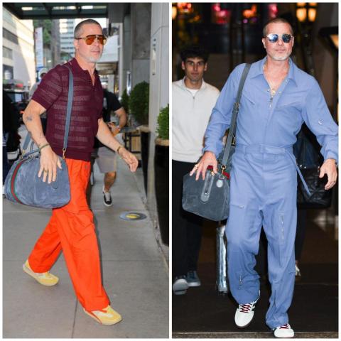 براد بيت بستايل جديد: من البدلات الرسمية إلى الحرير والمخمل