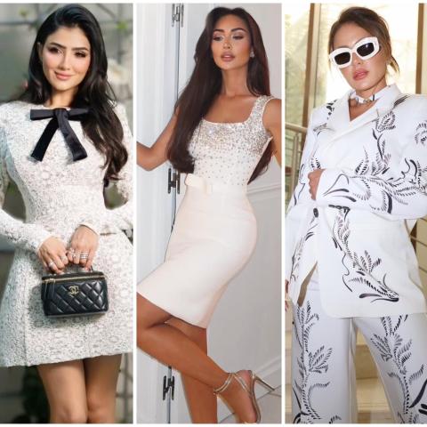 الأبيض يسيطر على اطلالات النجمات من الهام علي الى مي عمر وغيرهن