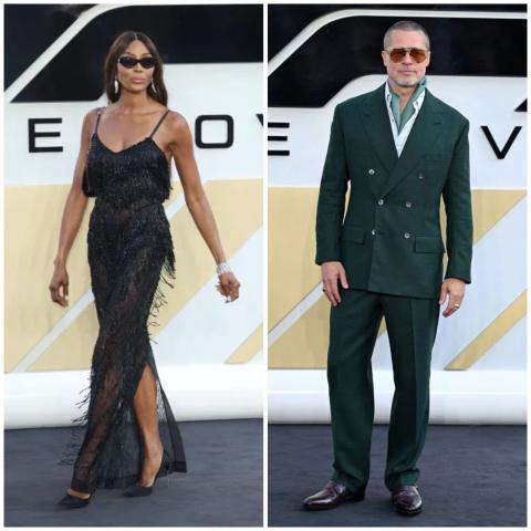 اطلالات براد بيت وتوم كروز وناعمي كامبل في F1: The Movie