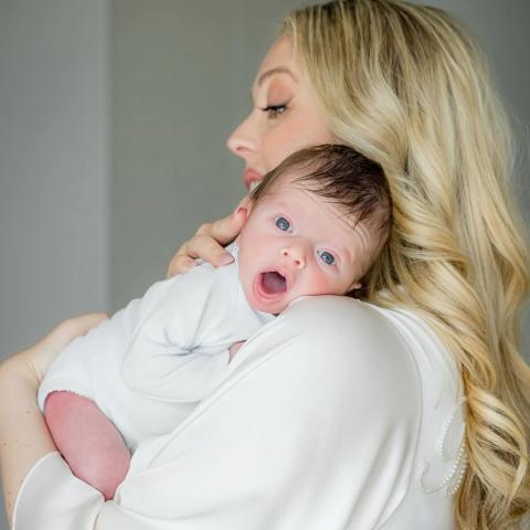 تيفاني ترامب وإبنها ألكسندر - إنستغرام