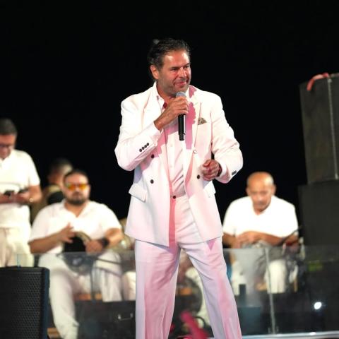 راغب علامة من حفله الأخير في مصر - صورة من انستقرام