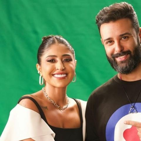 شجون الهاجري و فهد العليوة - صورة من السوشيال ميديا