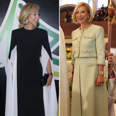 نعمت عون بإطلالات ناعمة وأنيقة من تصميم  Glamoda