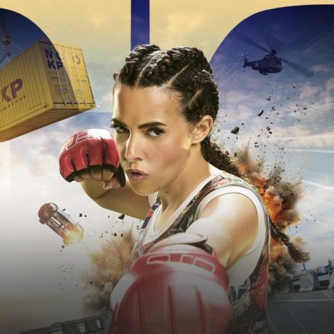 دنيا سمير غانم - بوستر فيلم روكي الغلابة