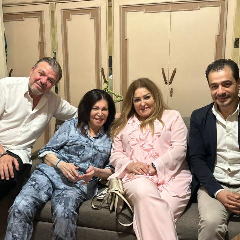 زيارة نقابة المهن التمثيلية لنجوى فؤاد