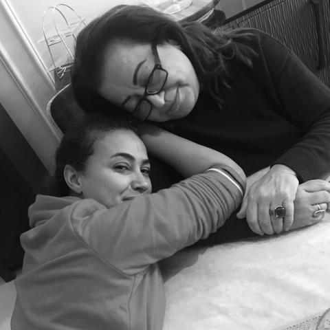 هند صبري و والدتها - ذكرى الـ40