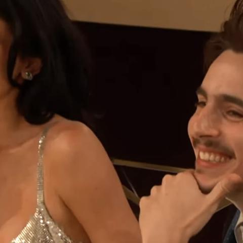 كايلي جينر.. تيموثي شالاميه  - Golden Globe