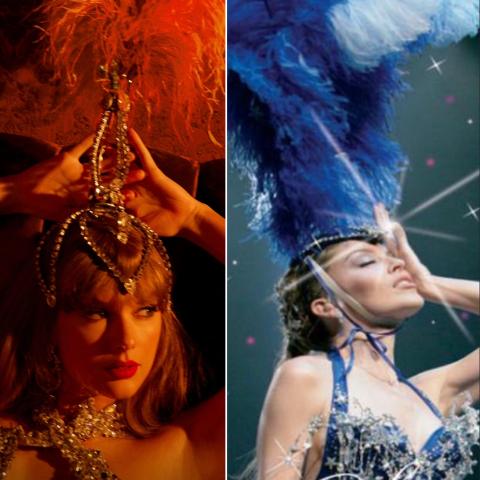 تايلور سويفت متهمة بتقليد كايلي مينوغ بعد غلاف ألبومها