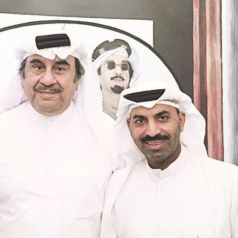 طارق العلي مع الراحل عبدالحسين عبدالرضا - صورة من انستقرام