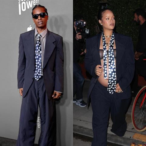 A$AP Rocky  يختار بدلة سبق أن ارتدتها ريهانا