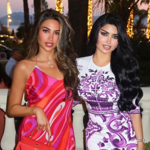 فوز الفهد وملكة كابلي بفساتين منقشة من إميليو بوتشي ودولتشي أند غابانا