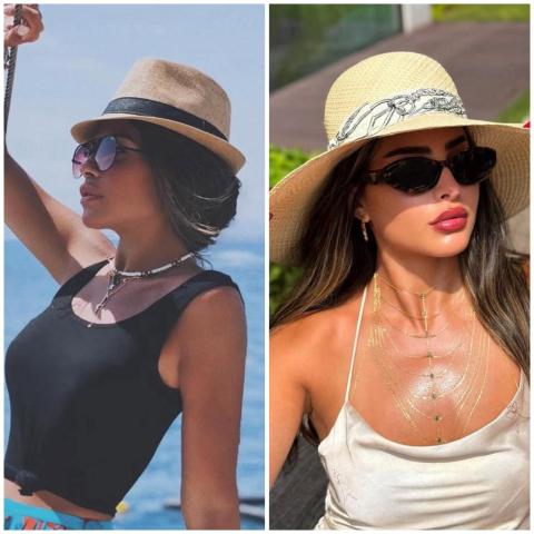 قبعات القش: خيار عملي للنجمات في رحلاتهن الصيفية من العنود بدر الى فوز الفهد وغيرهن..