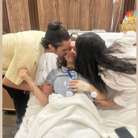 رنا رئيس من داخل المستشفي