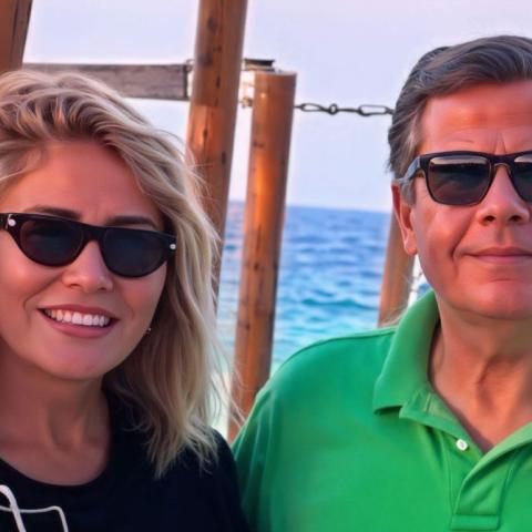 إيناس الدغيدي و زوجها