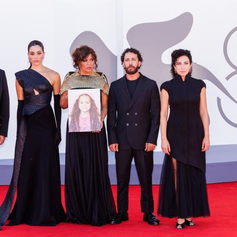 من العرض العالمي لفيلم هند صوت غزة