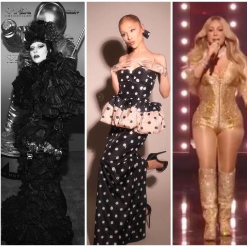 ليدي غاغا، ماريا كاري وغيرهن.. باطلالات غريبة وجريئة في حفل MTV Awards