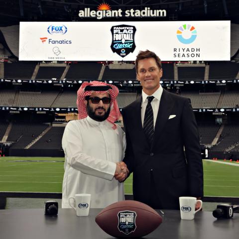 معالي المستشار تركي آل الشيخ وتوم برادي