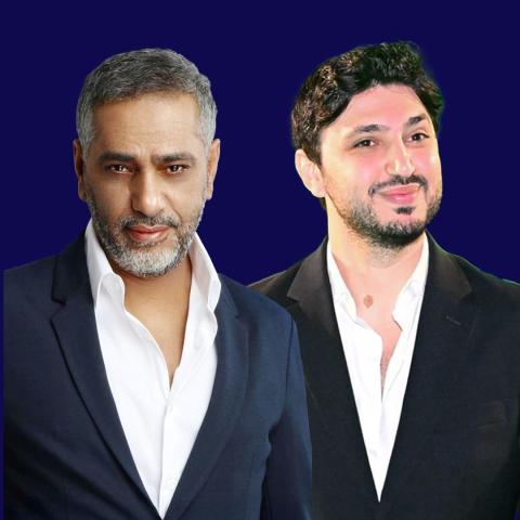 محمد شاكر مع والده فضل - صورة معدلة