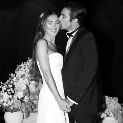 زواج إبراهيم تشيلككول من حبيبته ناتالي يارجان بعد علاقة دامت ثلاث سنوات