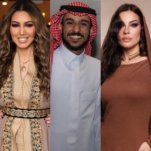 نادين نجيم وعايض يوسف وأسما لمنور