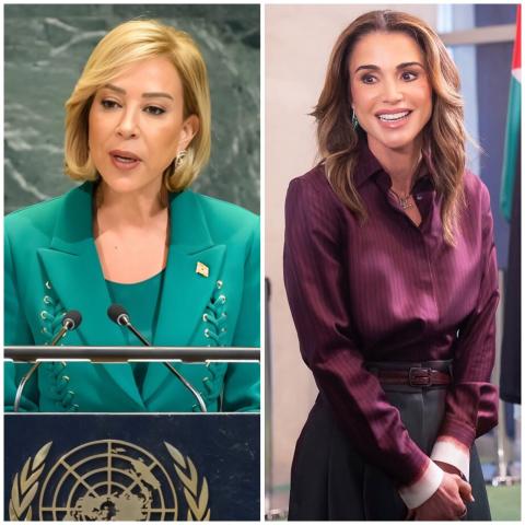 إطلالات رسمية أنيقة: الملكة رانيا ونعمت عون في الأمم المتحدة 2025