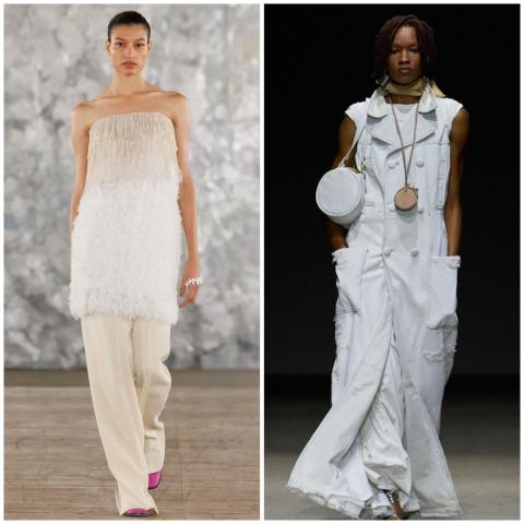 موضة &quot;البنطال السفلي&quot; تهيمن على أسبوع الموضة في نيويورك