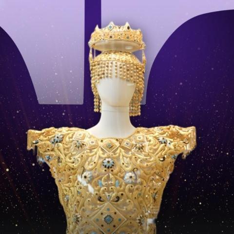 فستان دار الرميزان من الذهب الخالص عيار 21 قيراط