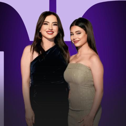 أمل عرفة و ابنتها مريم عبدالمنعم عمايري - صورة معدلة