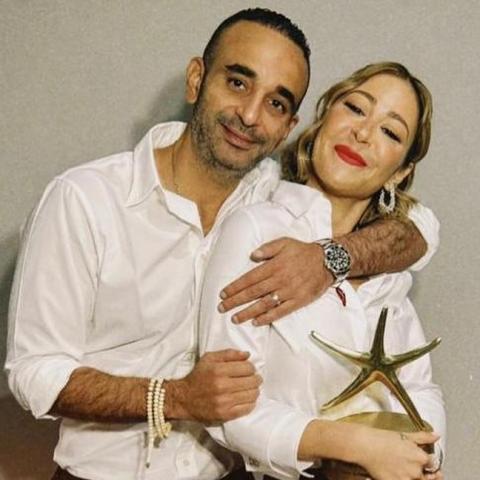 منة شلبي وزوجها أحمد الجنايني