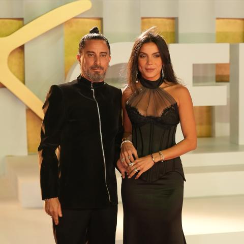 هادي الباجوري وزوجته بأول ظهور من الجونة