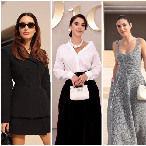 إطلالات رزان جمال ونجود الرميحي وكارن وازن.. في عرض ديور