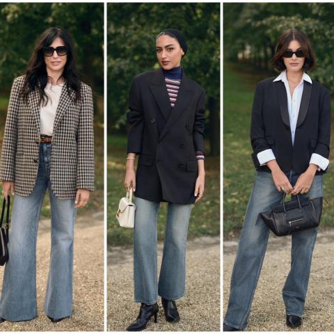 نادين لبكي ونور عريضة ويارا النملة في عرض سيلين ربيع 2026