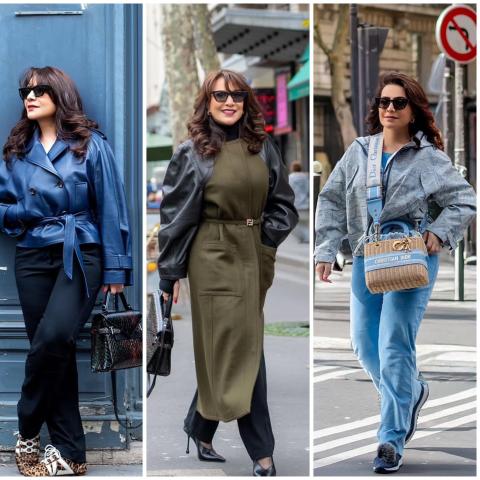 هدى حسين بإطلالات عصرية في باريس بين ديور وفندي