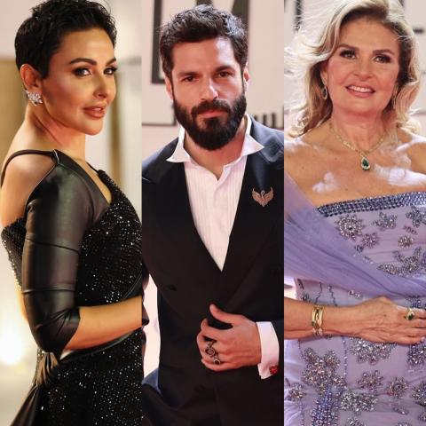 يسرا وسيركان شاي أوغلو وميس حمدان