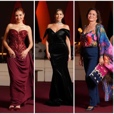 فساتين النجمات في اليوم الثاني من مهرجان الجونة 2025