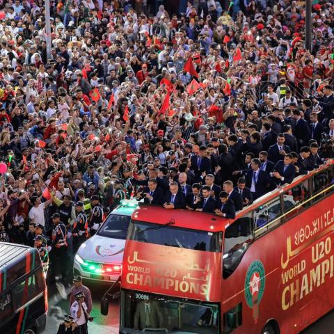 حافلة المنتخب المغربي