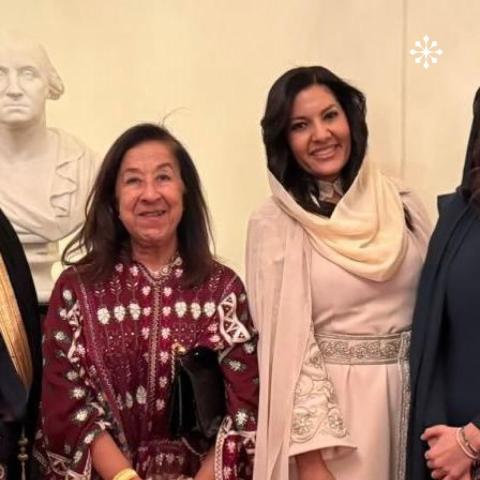 الأميرة ريما بثوب بهوية سعودية من دار الهنوف