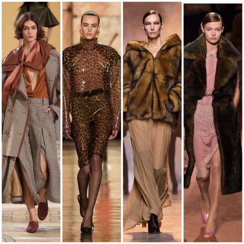 من اليمين الى اليسار: فندي، ايلي صعب، سان لوران، زيمرمان