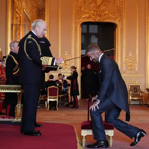 ديفيد بيكهام والملك تشارلز - إنستغرام