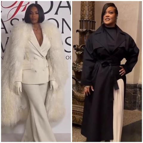 ريهانا وسيارا باطلالات لافتة في حفل CFDA 2025