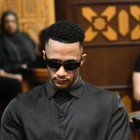 محمد رمضان - عزاء السيناريست الراحل أحمد عبد الله