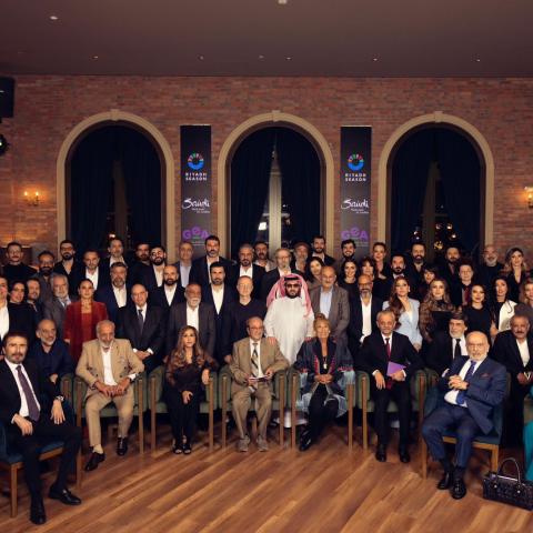 معالي المستشار تركي آل الشيخ وسط نجوم سوريا