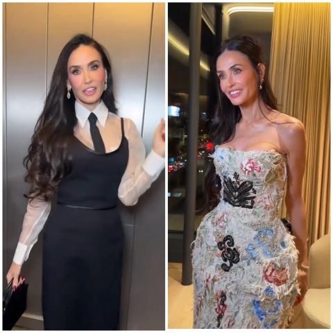 ديمي مور تجمع بين القصّات الحادة والرومانسية في جولة Landman