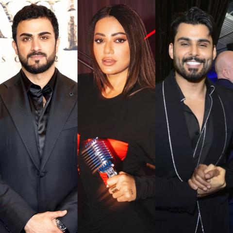 محمود التركي ورحمة رياض وألكسندر علوم