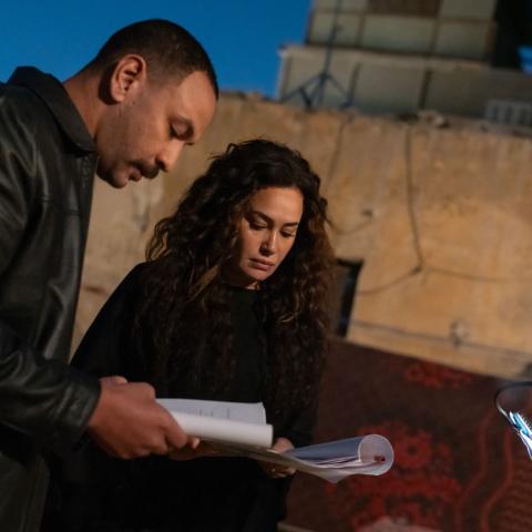 كواليس مسلسل مناعة لهند صبري